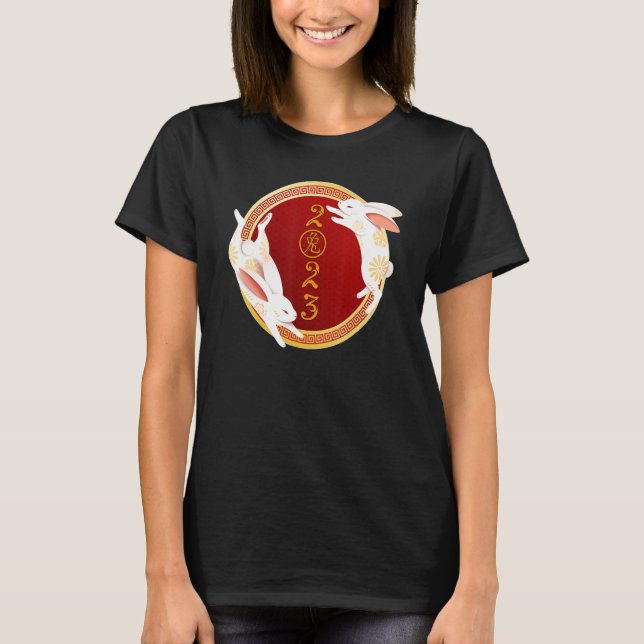 Camiseta Happy Chinese New Year 2023 Year Of The Rabbit Kid (Frente)