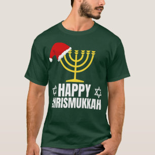 Camiseta Happy Chrismukkah Chanukah Pajama Jewish Holiday J