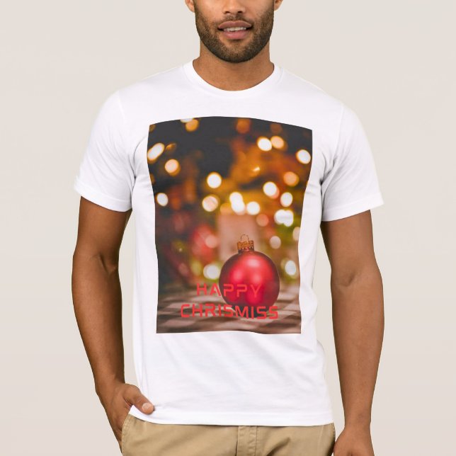 Camiseta Happy christmiss festive t shirt (Frente)