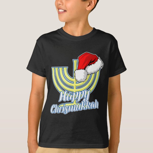 Camiseta Happy Christmukkah Hanukkah Christmas  (Frente)