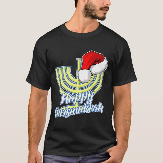Camiseta Happy Christmukkah Hanukkah Christmas  (Frente)