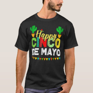 Camiseta Happy Cinco De Mayo Mexicano Fiesta 5 De Mayo