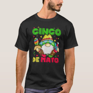 Camiseta Happy Cinco De Mayo Mexicano GnomCinco De Mayo
