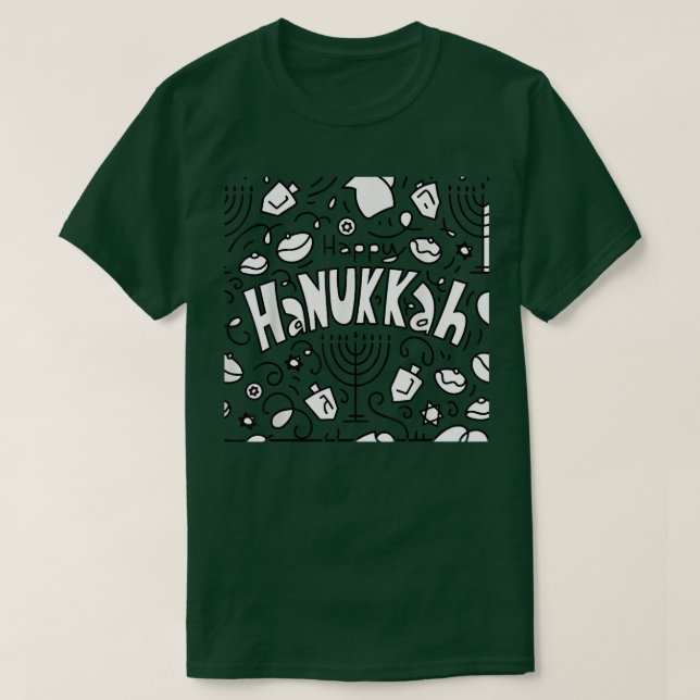 Camiseta Happy cool Hanukkah Chanukah  2021 holiday charact (Frente do Design)