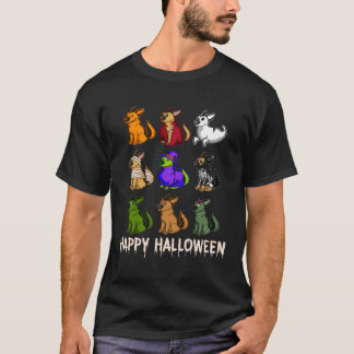 Camiseta Happy Cute German Shepherd Dog Witch Mummy Hallowe
