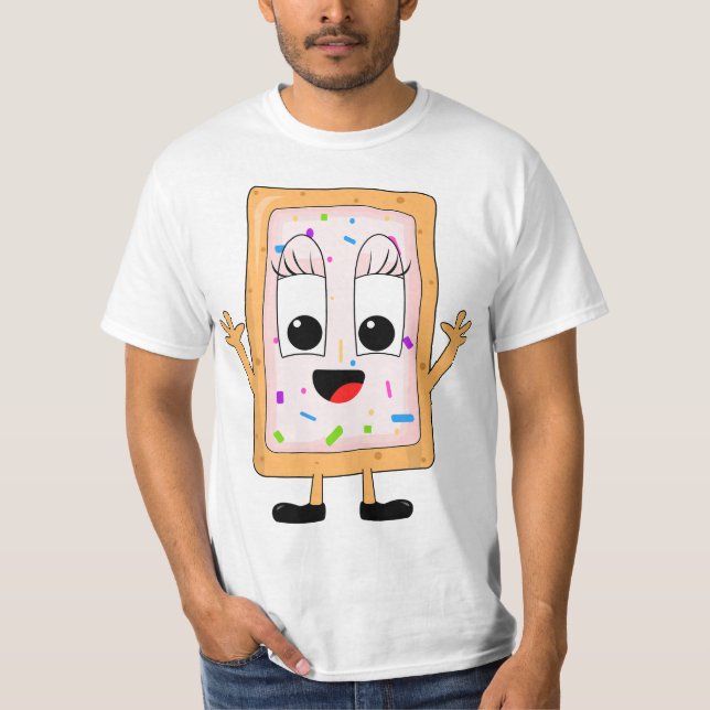 Camiseta Happy Cute Pastry - Breakfast Food  (Frente)