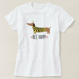 Camiseta Happy Dachshund Bumblebee T-Shirt