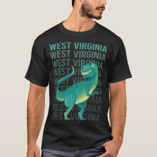 Camiseta Happy Dinosaur West Virginia