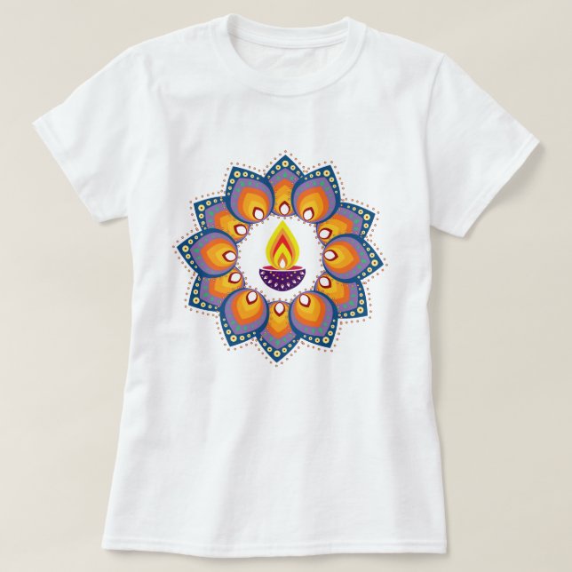 Camiseta Happy Diwali (Frente do Design)