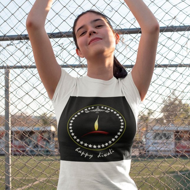 Camiseta Happy Diwali Girls T-Shirt (Criador carregado)