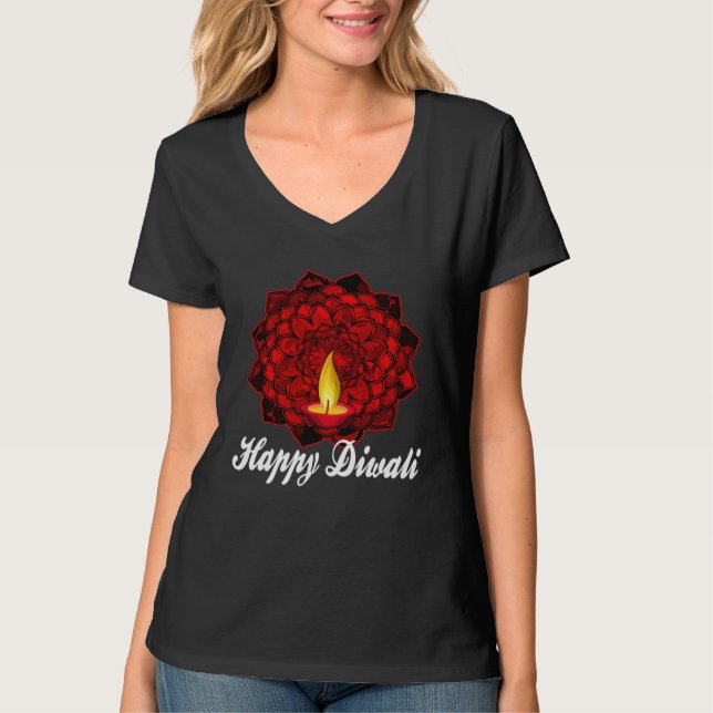Camiseta Happy Diwali Hindu Celebration (Frente)