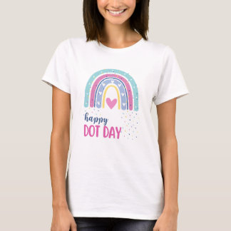 Camiseta Happy Dot Day - Boho Rainbow and dots