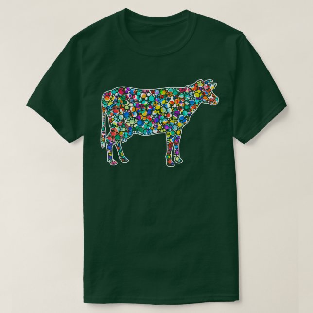 Camiseta Happy Dot Day Rainbow Dairy Cow Bolinhas setembro (Frente do Design)