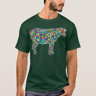 Camiseta Happy Dot Day Rainbow Dairy Cow Bolinhas setembro