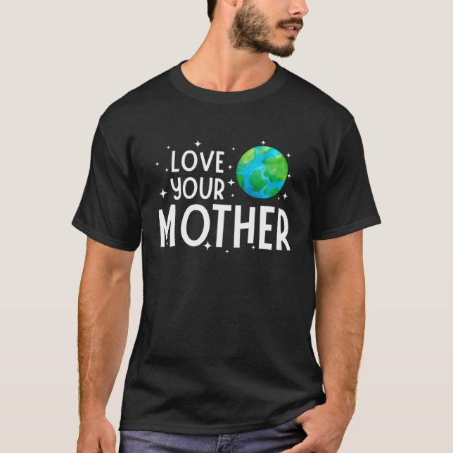 Camiseta Happy Earth Day Save & Love Your Mother Kids Boys  (Frente)