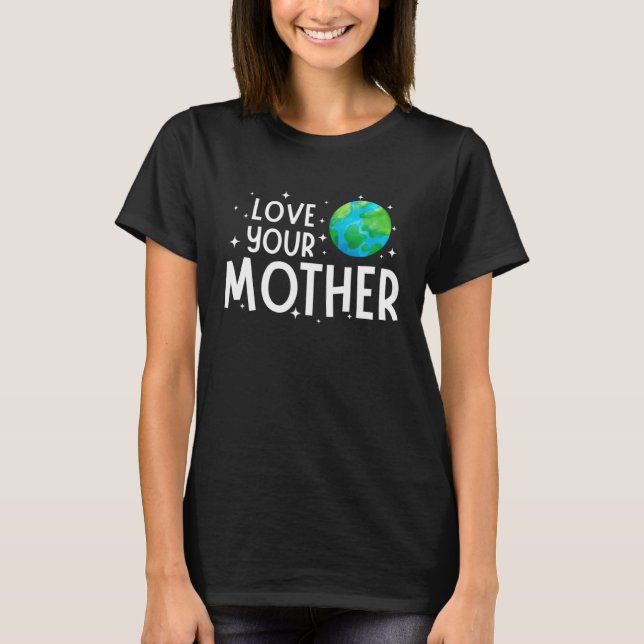 Camiseta Happy Earth Day Save & Love Your Mother Kids Boys  (Frente)