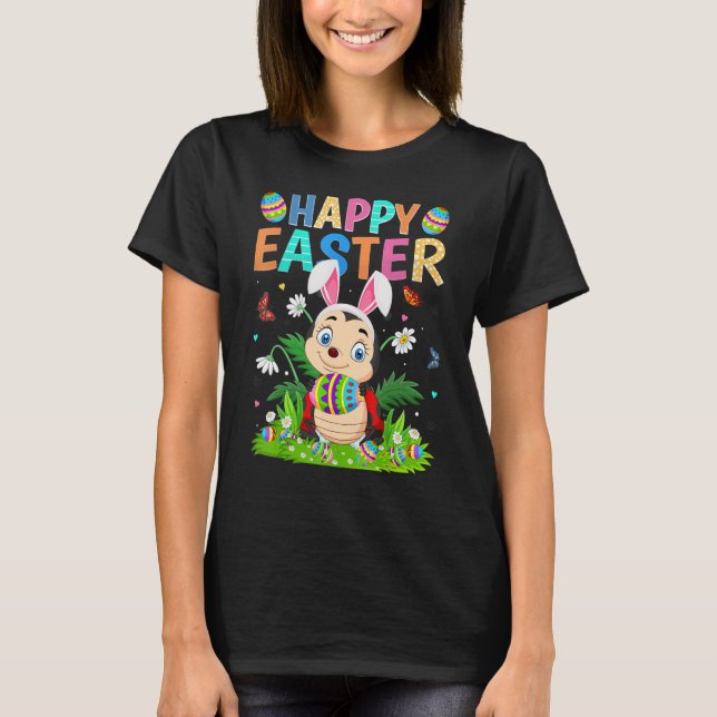 Camiseta Happy Easter Bunny Egg Funny Ladybug Easter Sunday (Frente)