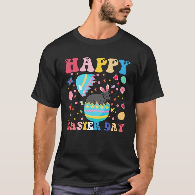 Camiseta Happy Easter Bunny Possum  Easter Day Groovy (Frente)
