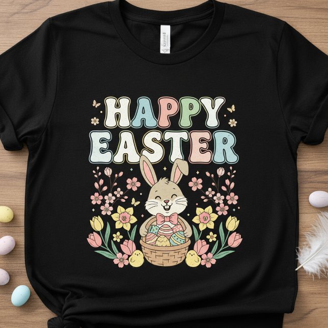 Camiseta  Happy Easter Bunny T-Shirt,Cute Spring Rabbit  (Criador carregado)