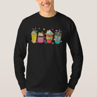 Camiseta Happy Easter Coffee for Women Bunny Latte Easter