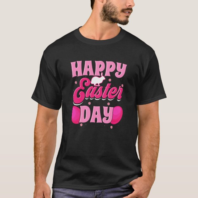 Camiseta Happy Easter Day Bunny Family Matching (Frente)