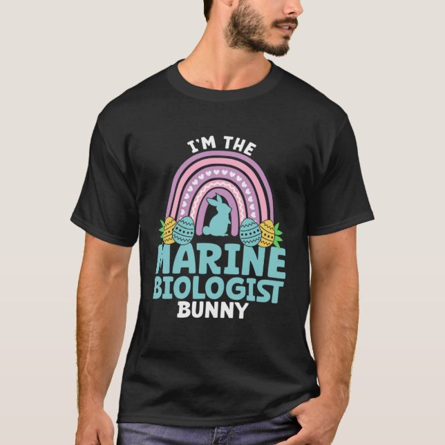 Camiseta Happy Easter Day I m the Marine Biologist Bunny (Frente)