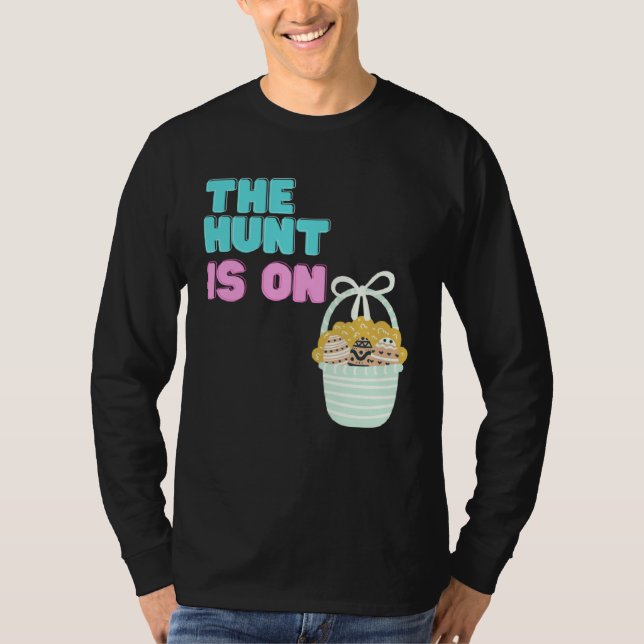 Camiseta Happy Easter Egg Time To Hunt Cute Bunny Ears Sist (Frente)