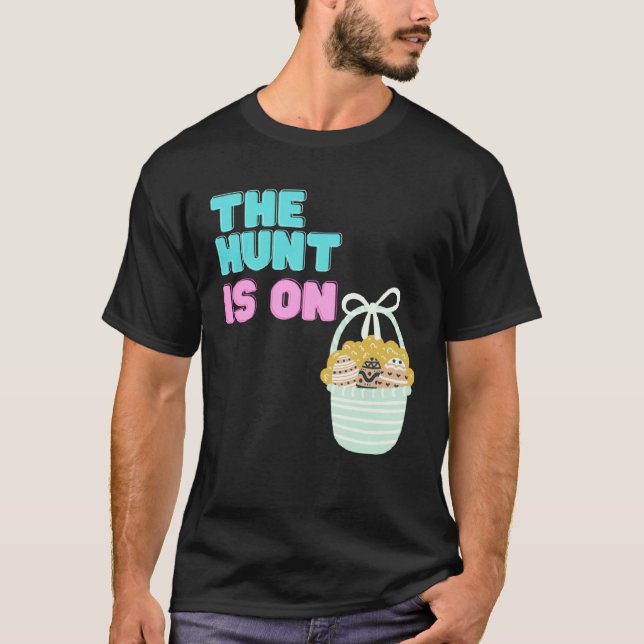 Camiseta Happy Easter Egg Time To Hunt Cute Bunny Ears Sist (Frente)