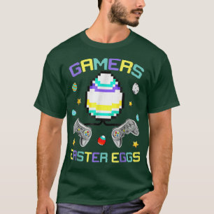 Camiseta Happy Easter Game Controller Bunny Eggs Gamer Boys