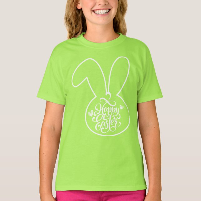 Camiseta Happy Easter Rabbit (Frente)