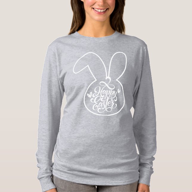 Camiseta Happy Easter Rabbit (Frente)