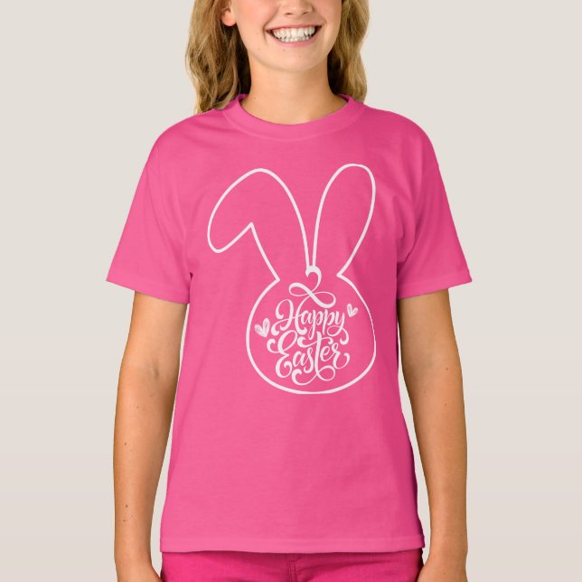 Camiseta Happy Easter Rabbit (Frente)