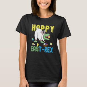 Camiseta Happy Eastrawawr T Rex Dinosaur Easter Bunny Egg