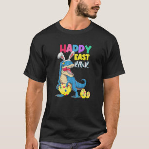 Camiseta Happy Eastrawawr T Rex Dinosaur Easter Bunny Egg K