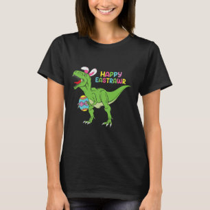 Camiseta Happy Eastrawawt Rex Easter Bunny Dinosaur Egs Bo