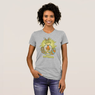 Camiseta Happy Eastrawr   Ajustado fino feminino