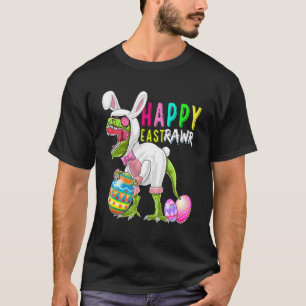 Camiseta Happy Eastrawr Bunny T Rex Dinossaur Páscoa 2022 C