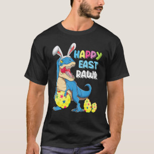 Camiseta Happy Eastrawr Rex Dinosaur Easter Bunny Egg Costu