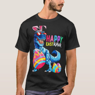 Camiseta Happy Eastrawr Rex Dinosaur Easter Bunny Egg Costu