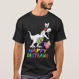 Camiseta Happy Eastrawr Rex Dinosaur Easter Bunny Egg Costu