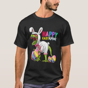 Camiseta Happy Eastrawr Rex Dinosaur Easter Bunny Egg Costu