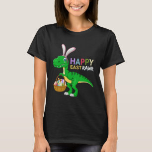 Camiseta Happy Eastrawr Rex Dinosaur Easter Bunny Egg Costu