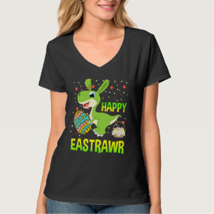 Camiseta Happy Eastrawr Rex Dinosaur Easter Bunny Egg Costu