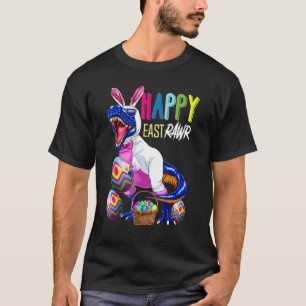Camiseta Happy Eastrawr Rex Dinosaur Easter Bunny Egg Costu