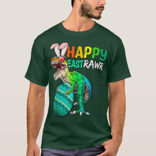 Camiseta Happy Eastrawr T Re Dinosaur Easter Bunny Egg Cost