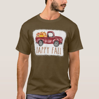 Camiseta Happy Fall Pumpkin Love Truck Autumn Fall Thanksgi