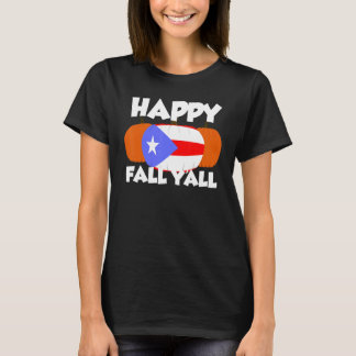 Camiseta Happy Fall Y'all Thanksgiving Pumpkin Puertorico 2