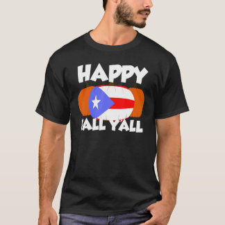 Camiseta Happy Fall Y'all Thanksgiving Pumpkin Puertorico 2