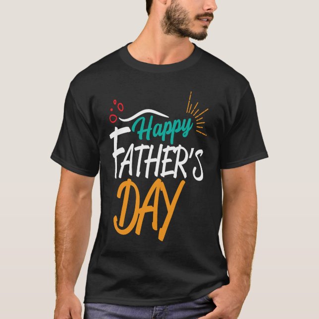Camiseta Happy Father's Day Party For Daddy (Frente)