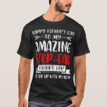 Camiseta Happy Fathers Day Step Dad Thanks For Putting Up W<br><div class="desc">Happy Fathers Day Step Dad Thanks For Putting Up With My Mom .trendy, cute, cool, popular, birthday, gift idea, retro, space, yellow, aesthetic, art, astronaut, cats, funny, gift, meme, party, present (gift), travel, vine, vintage, vsco, yeet, yeeted, 1998, 1998 limited edition, 2020, 2021, 80s, 80s party, 90s, 90s party, a...</div>